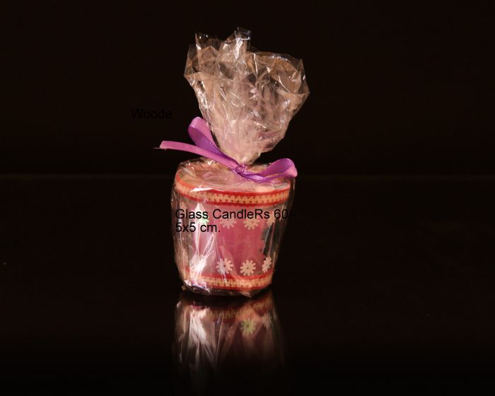 Glass candle perfumed Rs 60